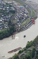 Aftermath of torrential rain in southwestern Japan