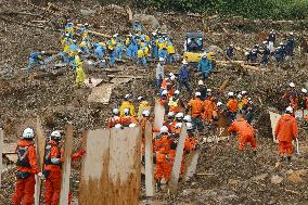 Aftermath of torrential rain in southwestern Japan