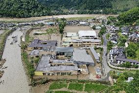 Aftermath of torrential rain in southwestern Japan