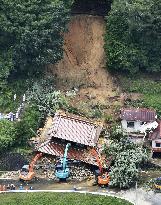 Heavy rain in western Japan