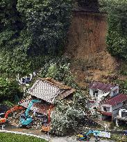 Heavy rain in western Japan