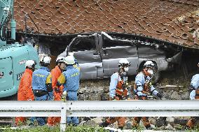 Heavy rain in western Japan