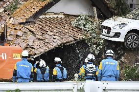 Heavy rain in western Japan