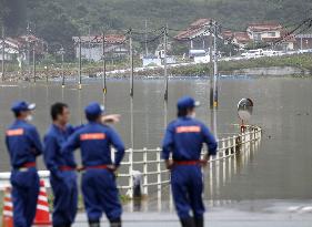 Heavy rain in western Japan