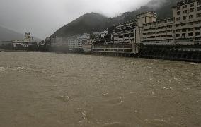 Aftermath of torrential rain in central Japan