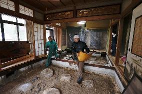 Aftermath of torrential rain in central Japan