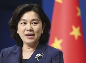 Chinese Foreign Ministry spokeswoman Hua