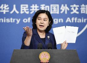 Chinese Foreign Ministry spokeswoman Hua