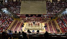 Sumo: July tourney begins, allows up to 2,500 fans a day