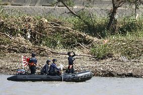 Search operations in flood-hit southwestern Japan