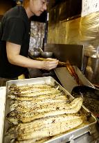 Traditional eel-eating day in Japan