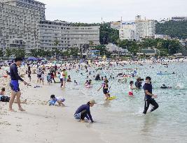 Shirahama beach opens in western Japan