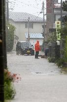 Heavy rain in northeastern Japan