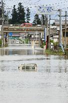Heavy rain in northeastern Japan