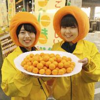 Season's first shipment of kumquats in southwestern Japan