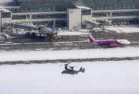 Osprey aircraft in Hokkaido
