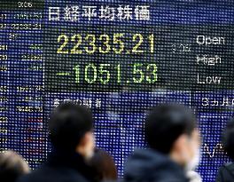 Stocks plunge on new coronavirus