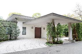 New house of ex-Japanese emperor, empress