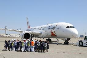 Plane used to transport Olympic flame