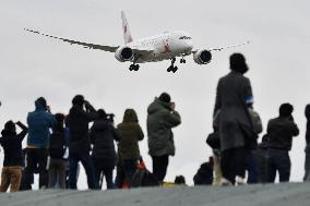 Arrival of Olympic flame in Japan