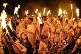 Fire festival in Japan