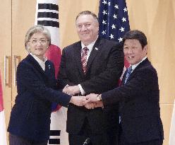 U.S., Japan, S. Korean foreign affairs chiefs