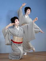 Kyoto's geiko prepare for stage performance