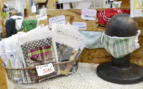 Handmade mask kits in northeastern Japan