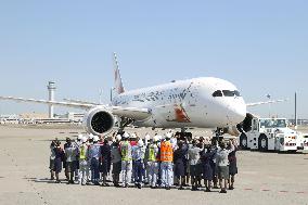 Plane used to transport Olympic flame