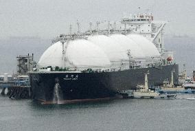LNG ship arrives in Japan from U.S.