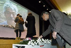 Memorial ceremony for slain Japanese doctor