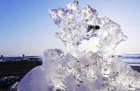 "Jewelry ice" in Hokkaido