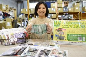 Handmade mask kits in northeastern Japan