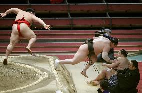 Sumo: Spring tournament without fans