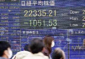 Stocks plunge on new coronavirus