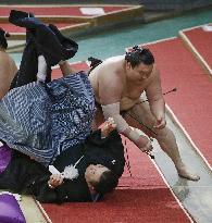 Sumo: Spring tournament without fans