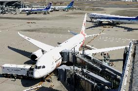 Plane used to transport Olympic flame