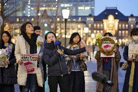 Flower Demo movement fighting sexual violence in Japan