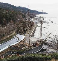 Replica of 17th century Japanese ship dispatched to Europe