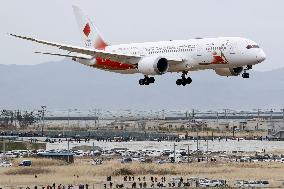 Arrival of Olympic flame in Japan