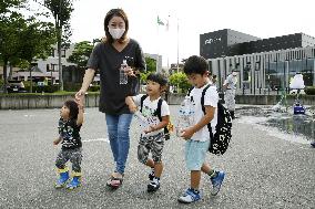 Aftermath of heavy rain in northeastern Japan