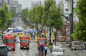 Fukushima explosion, gas leak suspected