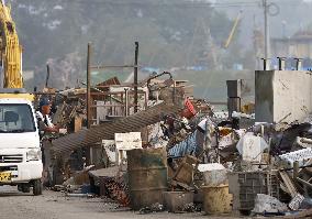 1 month after torrential rain in southwestern Japan