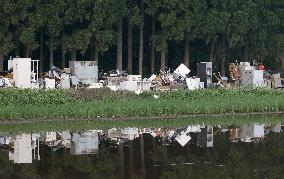 1 month after torrential rain in southwestern Japan