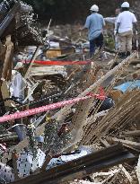 1 month after torrential rain in southwestern Japan