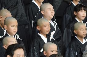 Young Buddhist monks in Japan