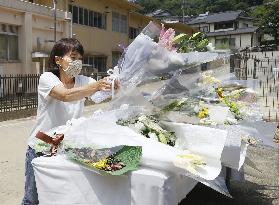 1 month after torrential rain in southwestern Japan