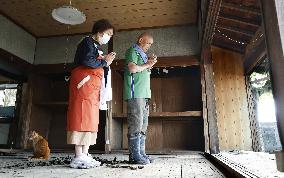 1 month after torrential rain in southwestern Japan