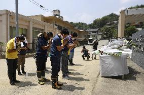 1 month after torrential rain in southwestern Japan