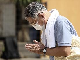 1 month after torrential rain in southwestern Japan